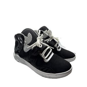 Womens Adidas Round HouseMid W - Q33015 Black Silver White Trainers Size 7 Clean